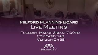 Planning Board Meeting: March 4, 2026