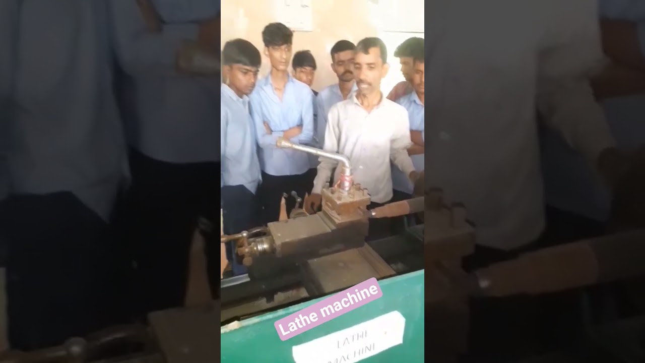 Lathe machine. ITI Practical.
