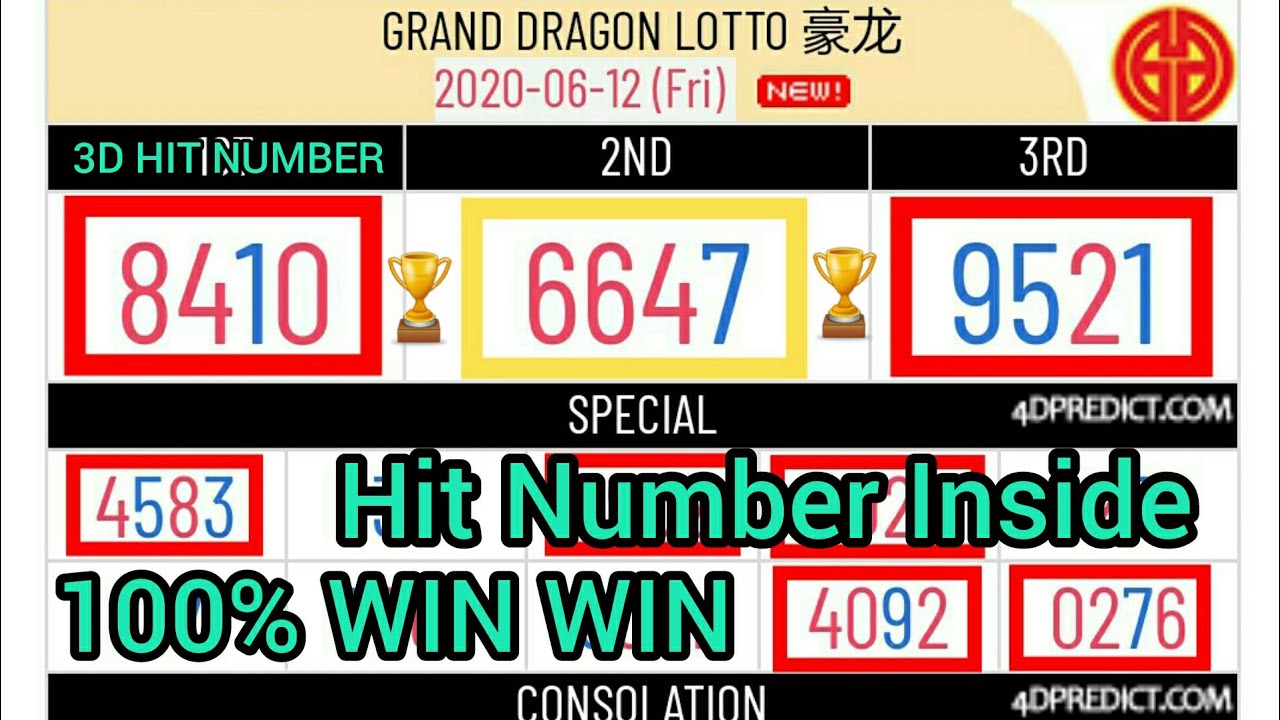 GRAND DRAGON LOTTO 4D CHART 13.6.2020 #granddragonlotto # ...