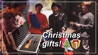 BTS &amp; Halsey exchanges Christmas gifts!