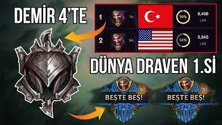 DEMİRLER ŞAŞKIN! DÜNYA DRAVEN 1.SİNİ DEMİR 4'TE OYNATTIK! DOUBLE PENTA ATTI!