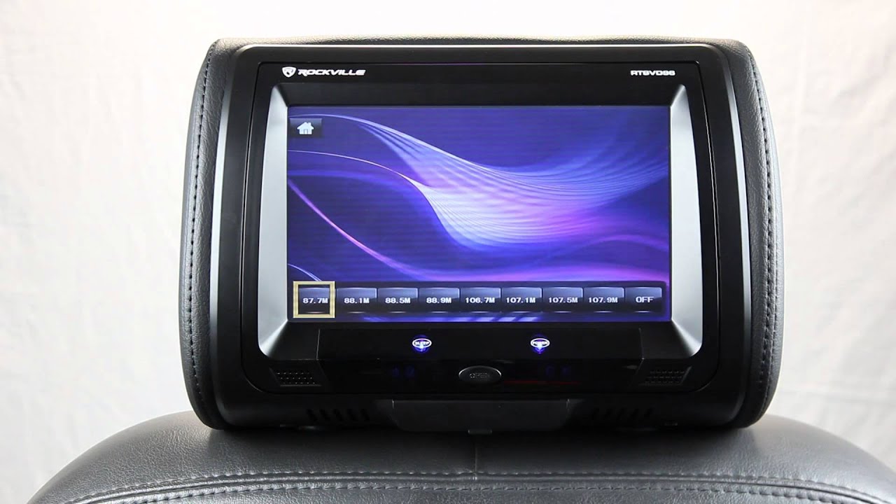 Rockville RTSVD96 Touchscreen Headrest Entertainment System