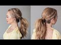 DOUBLE DUTCH FISHTAIL PONYTAIL | Braided hairstyle for medium long hair