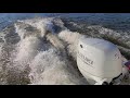 2020 Suzuki DF70A on an 18-foot Pontoon Boat