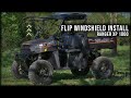SuperATV Flip Windshield Install on Polaris Ranger XP 1000 | How To