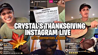 [FULL LIVE] CRYSTAL RENEE’ HAYSLETT IG LIVE 🦃🍁 THANKSGIVING 11/28/24 + SUPPORTERS 💬