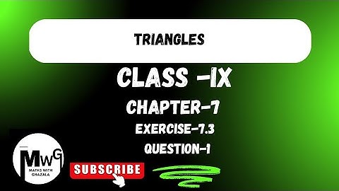 ΔABC and ΔDBC are two isosceles triangles on the same base BC, and vertices A and D are on the ....