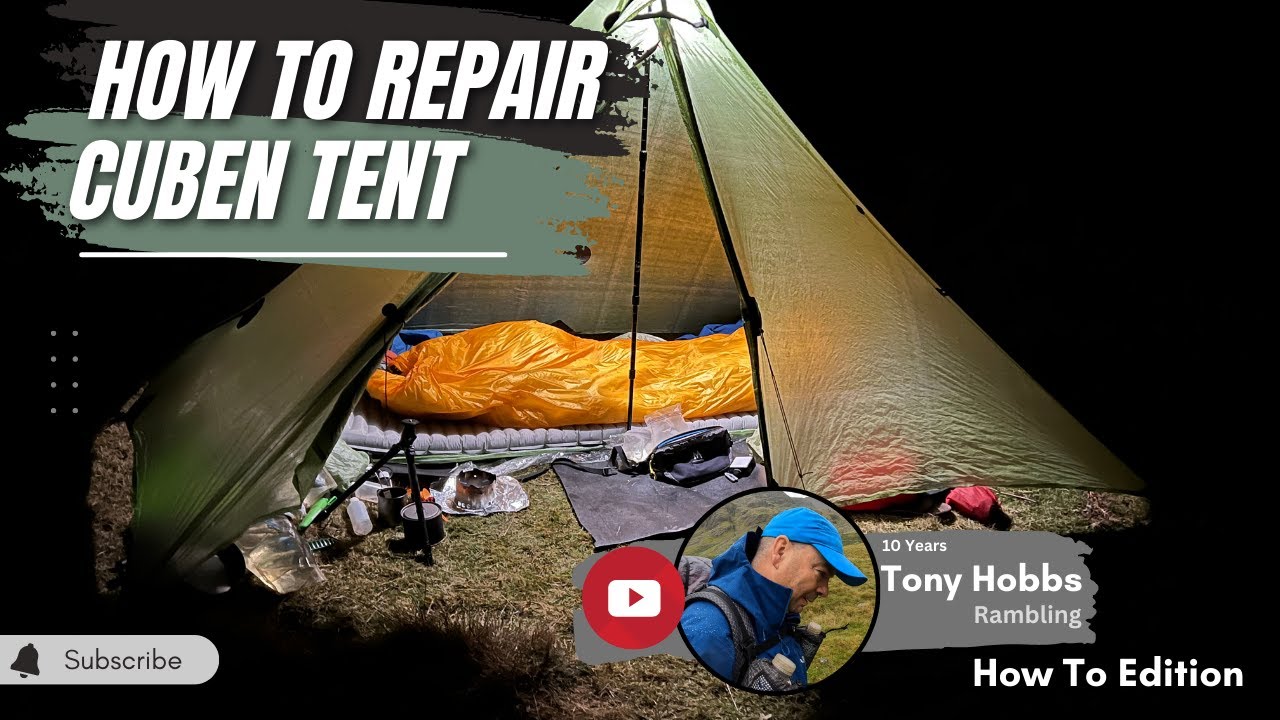 How to repair your cuben fibre DCF tarp tent YouTube