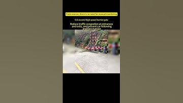 0.6-second rapid barrier gate, completely solving the problems of tailgating and toll evasion