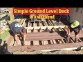 How to Build a simple Ground level Deck in a weekend