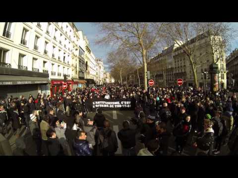 Manifestation antifa - Paris 09 février 2014
