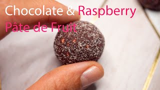 Chocolate Raspberry Pâte de Fruit
