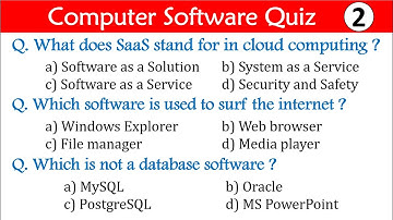Computer Software Quiz | Computer Awareness #computersoftware  #computerawareness #computerquiz