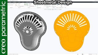 Sheet Metal Tutorial | Engine cover design in Creo Parametric