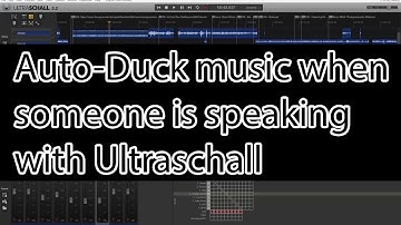Auto-Duck Music when someones is speaking with Reaper/Ultraschall