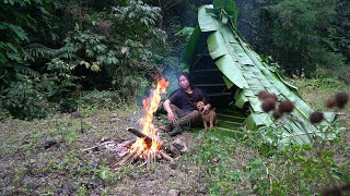 Make Bushcraft Shelters, Catch Frogs and Cook: Survival Alone | EP.130