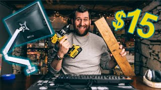 DIY VESA Gaming Monitor Arm for only $15 | Homemade Gaming Gear