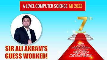 Guess for A Level Computer Science P1 MJ 2022 | Guess worked 7th time in a row | Sir Ali Akram