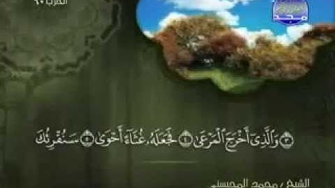 سورة الأعلى كاملة الشيخ القارئ محمد المحيسني