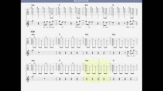 Baby Don't Hurt Me Guitar TAbs Resimi