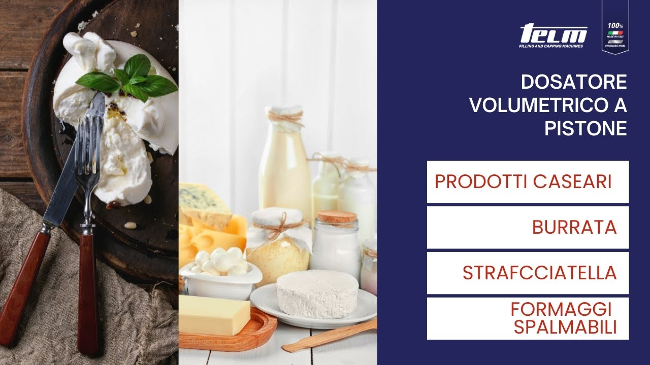 Riempire la burrata con precisione: dosatrice semiautomatica in azione | TELM