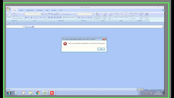 There was a problem sending the command to the program in Excel 2007/2010