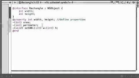 Objective C Programming Tutorial   30   Starting the Rectangle Class   YouTube