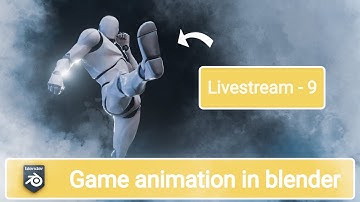 Livestream 9 |Push kick animation in blender using mr mannequin add on | uneral engine