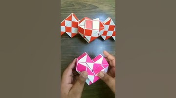 #shorts video snake cube 24 pieces  #making beautiful heart ❤