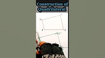 construction of quadrilateral #shorts #a24maths #trending #video
