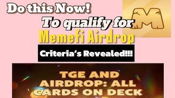 MemeFi Airdrop: Eligibility Criteria & Rewards || Allocation, Criteria & Distribution