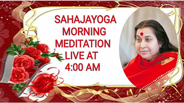 26  June 2025 Sahajayoga Morning Meditation Live At 4:00 a.m Day 1808