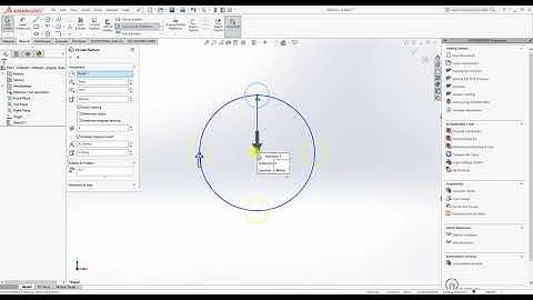 SolidWorks Tutorial 13 Use of Linear pattern and Circular Pattern in Sketch