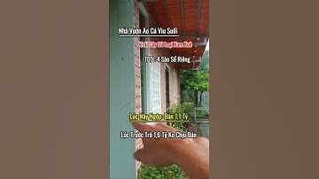 Nguyên Nhà Vườn Ao Cá Viu Suối Trái Cây Các Loại Xum Xuê Ko thiếu Thứ Gì ? Giá  Rẻ#nhavuon#nhadat