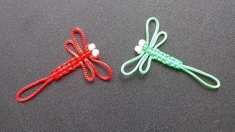 How To Make Paracord Dragonfly Keychain - Craft Tutorial