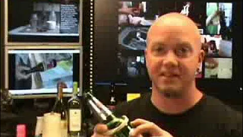 How to cut a glass bottle with string and fire.