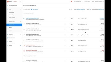 Mobile Application Tests on Sauce Labs