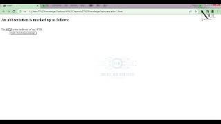 Mastering the Art of Using the Abbreviation Tag in HTML5 | HTML Tutorial | Noul Brothers