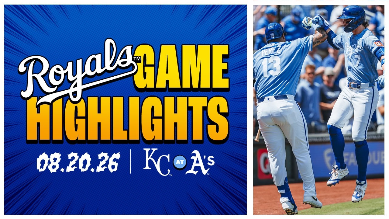 Four-Game Sweep! | Royals vs. Athletics Highlights 8/20/26