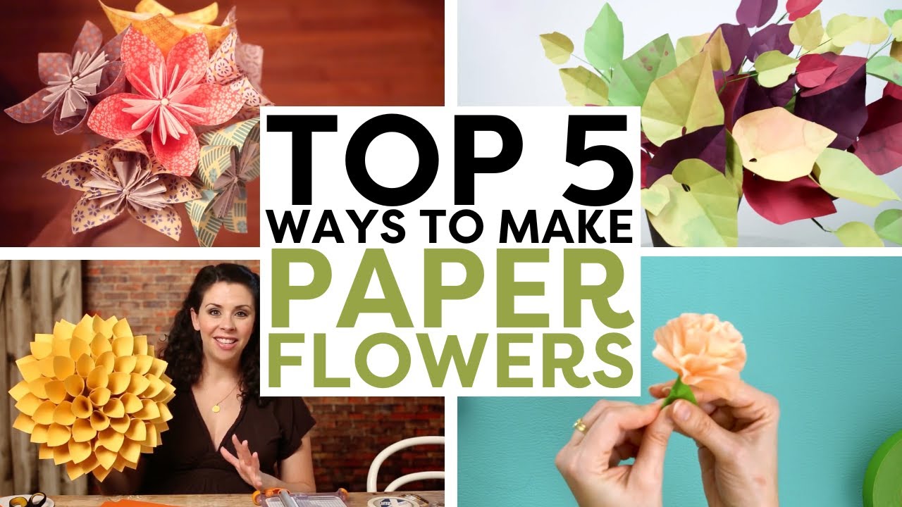 How to Make Construction Paper Flowers - Creative Ramblings