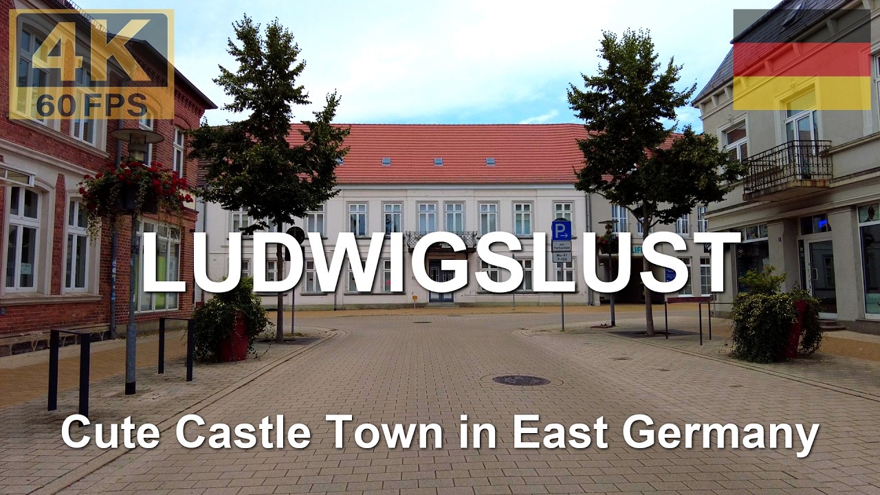 LUDWIGSLUST, Germany 🇩🇪 in 4K | 2024 | Walk in Historic Castle Town in East Germany