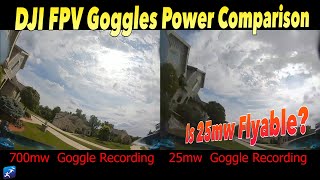 DJI Digital FPV Goggles System – Is it usable on 25mw?