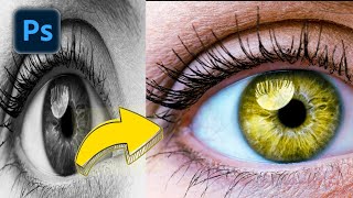 How to Change Eye Color in Photoshop | Very Quick & Easy screenshot 2