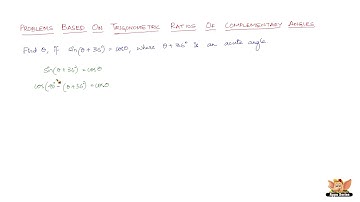 How to solve problems based on trigonometric ratios of complementary angles? - Vol 9/10