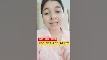 🚀UGC NET के exam के लिए कितनी AGE होनी चाहिए ? #shorts #ytshorts #ugcnet