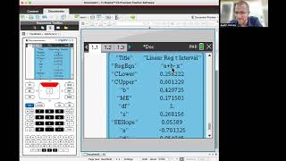 Quick demo of Confidence Interval for a slope