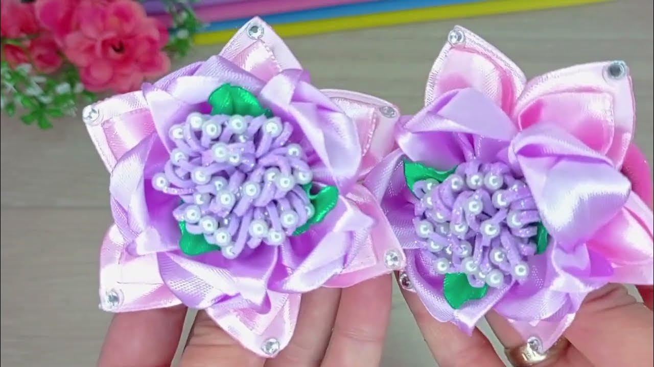 DIY 🎀 УДИВИТЕЛЬНО красивые летние бантики / Бантики из лент - YouTube