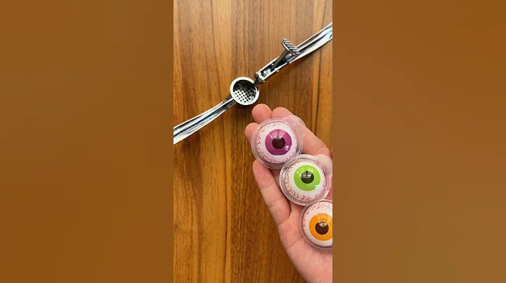 Cute Gummy Eyeballs 🍬 #pineapple #asmr #satisfying