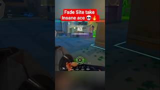 Fade Crashed In. Full Site ACE.#valorantace #valorantclips #valorantshorts