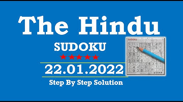 How to Solve 5 Star Hindu  Sudoku Jan 22, 2022 -  Step By Step Solution
